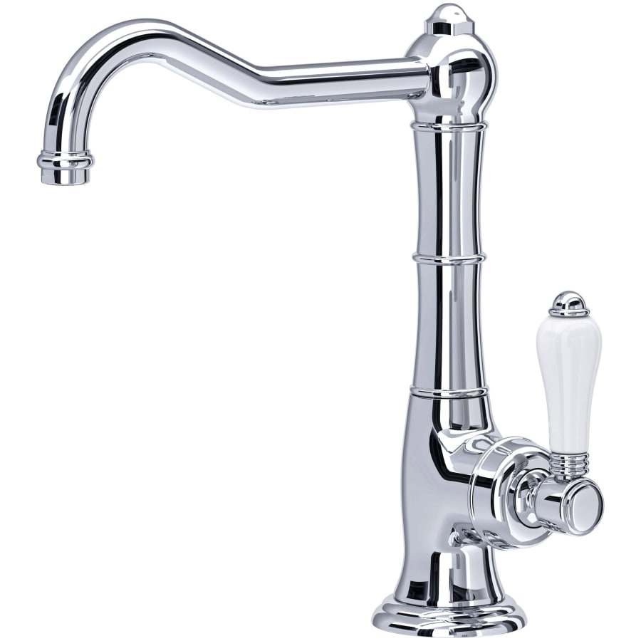 Rohl Acqui 1.5 GPM Single Hole Bar Faucet with Porcelain Handle
