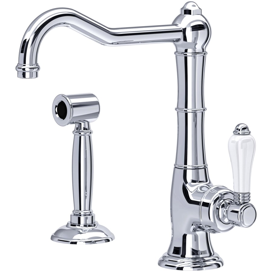 Rohl Acqui¬Æ 1.8 GPM Deck Mounted Single Hole Faucet with Single Lever Handle - Includes Sidespray