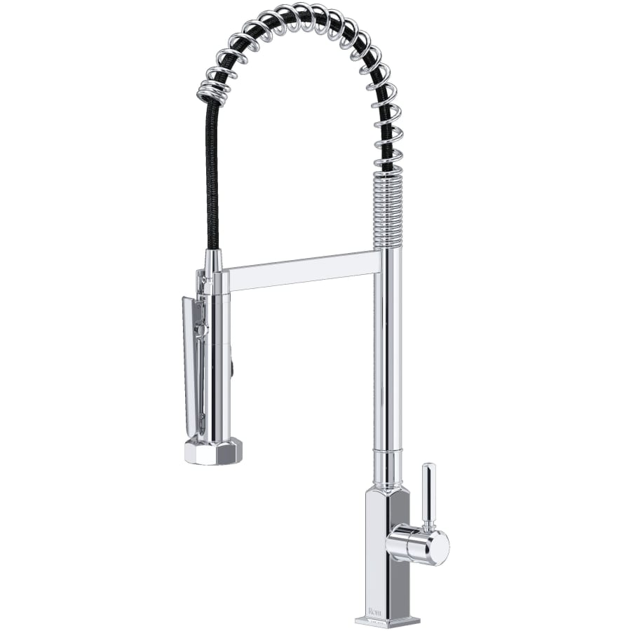 Rohl Apothecary 1.8 GPM Single Hole Pre-Rinse Pull Down Kitchen Faucet
