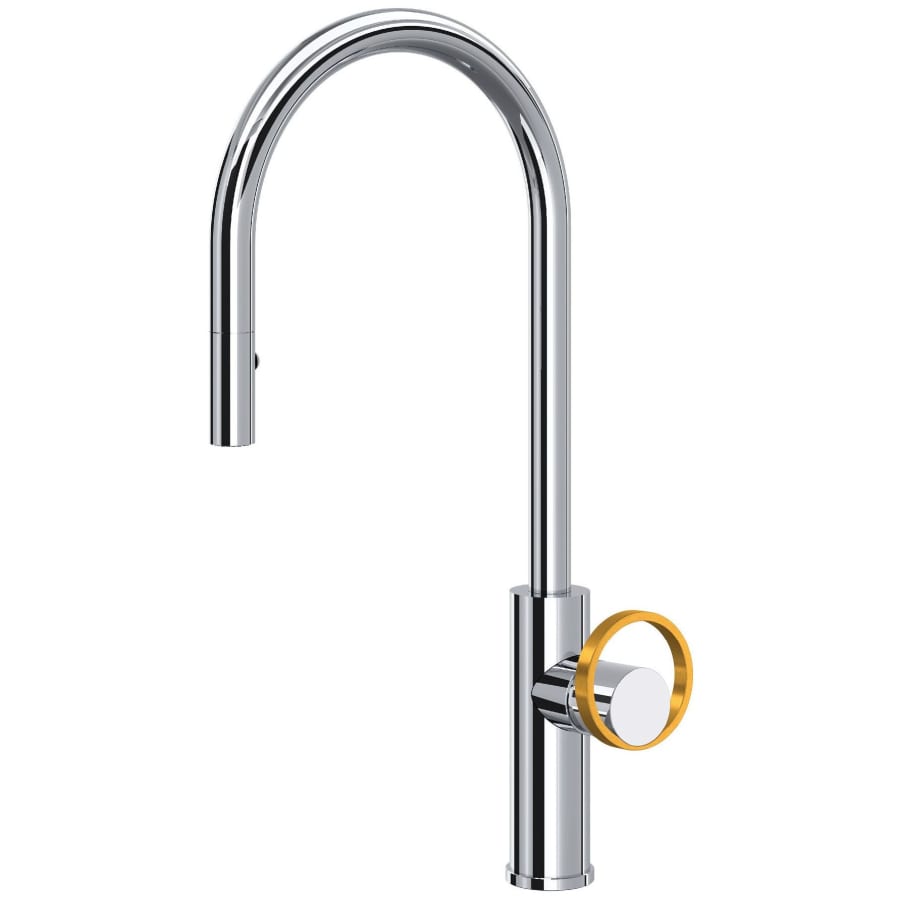 Rohl Eclissi 1.75 GPM Single Hole Pull Down Kitchen Faucet