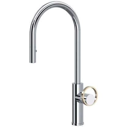 Rohl Eclissi 1.75 GPM Single Hole Pull Down Kitchen Faucet
