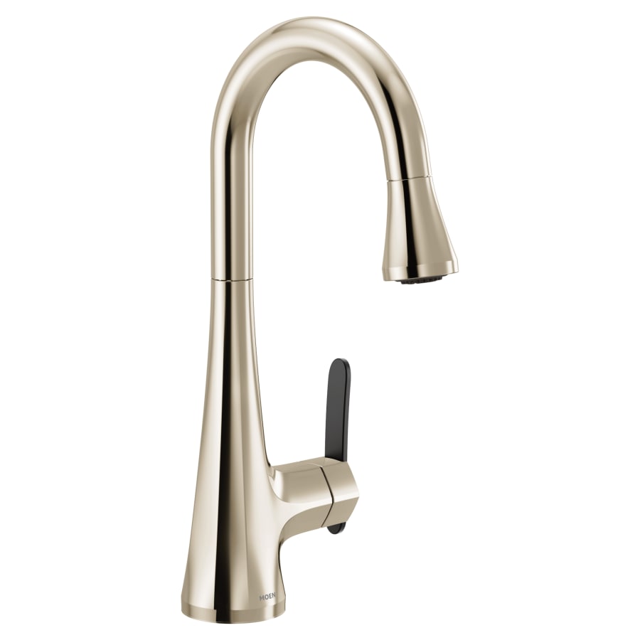 Moen Sinema 1.5 GPM Single Hole Pull Down Bar Faucet with Reflex, PowerClean, and Duralock