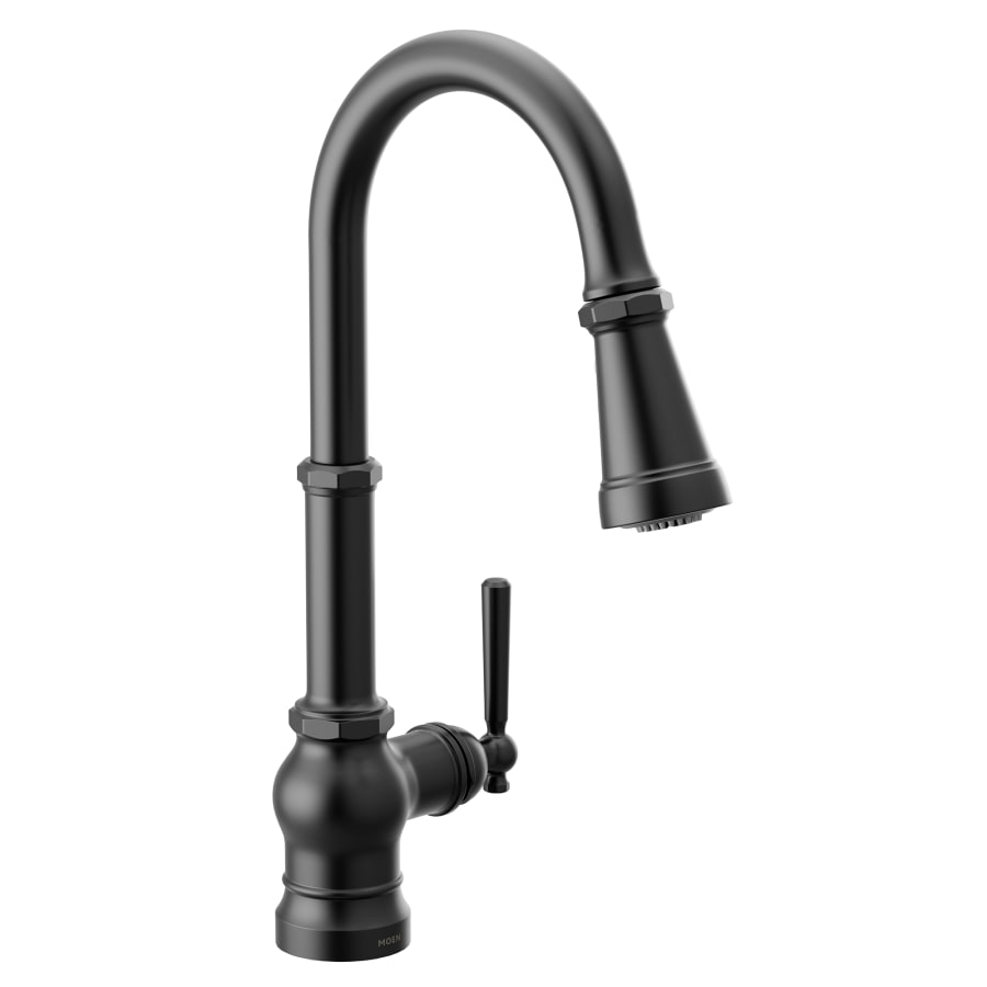 Moen Paterson 1.5 GPM Single Hole Pull Down Kitchen Faucet with Duralast Cartridge and Reflex, PowerBoost, and Duralock Technologies