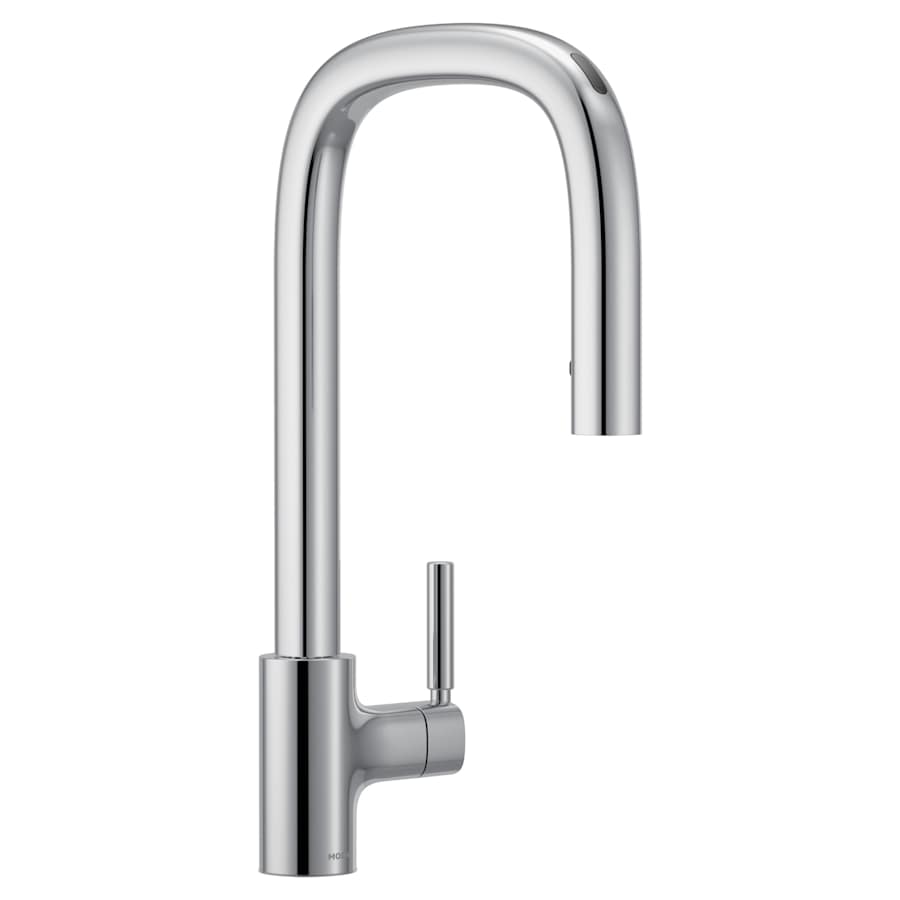 Moen Tenon Smart Faucet 1.5 GPM Single Hole Kitchen Faucet with Motion Control and Voice Activation