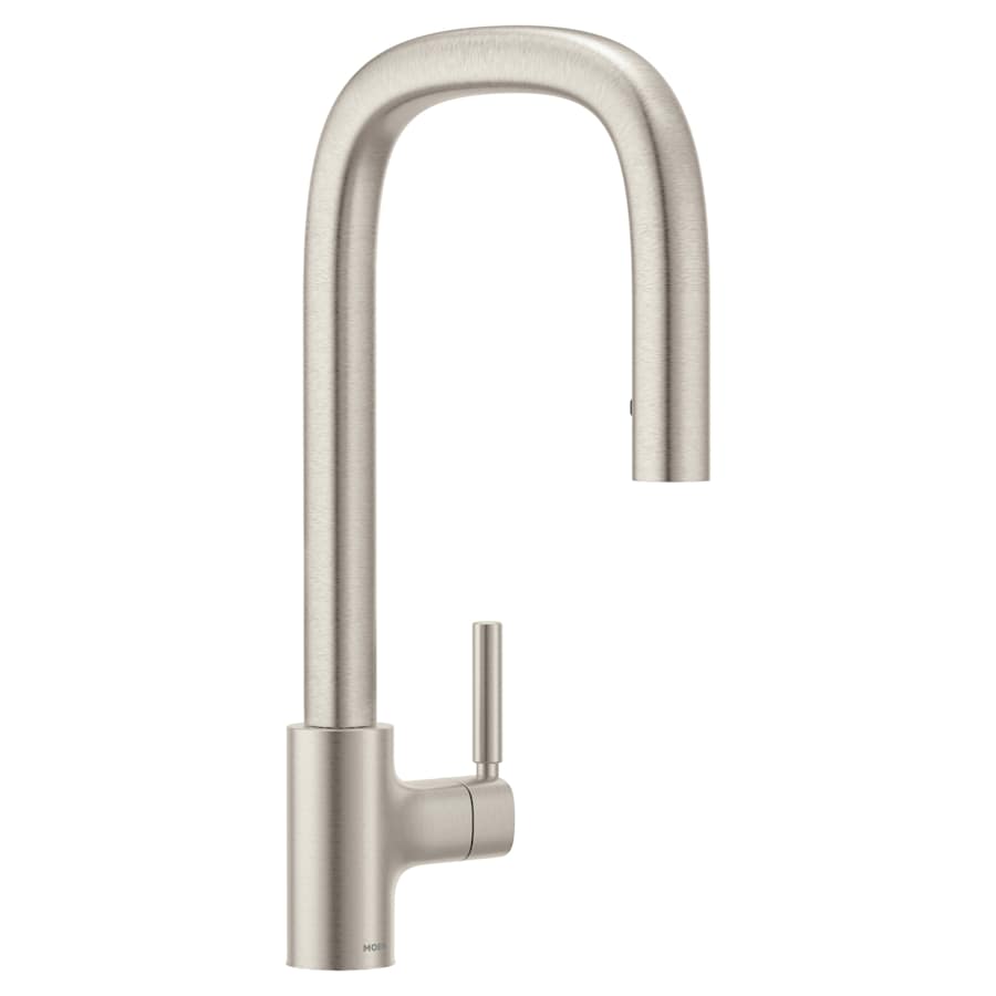 Moen Tenon 1.5 GPM Single Hole Pull Down Kitchen Faucet with Reflex, Power Boost, Duralock, and Duralast Technologies